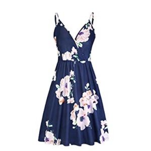 STYLEWORD Womens Spaghetti Strap Floral Dress New